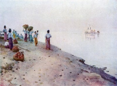Wachten op de Stoomboot, Vroege Ochtend door Robert George Talbot Kelly